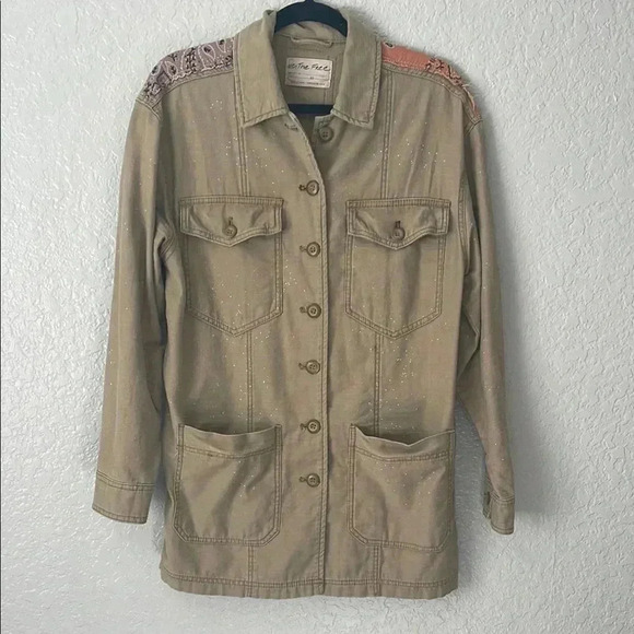Free People Jackets & Blazers - Free People- We The Free -Swept Up Utility jacket